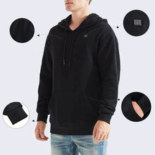 Load image into Gallery viewer, USB power heated hooded sweatshirt
