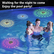 Load image into Gallery viewer, 2 PCS - Timer Function Solar-Powered Pool Light with 3 Brightness Levels &amp; 9 Colors