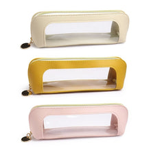 Load image into Gallery viewer, Portable Transparent Window Storage Bag (Yellow + Pink + Off White)