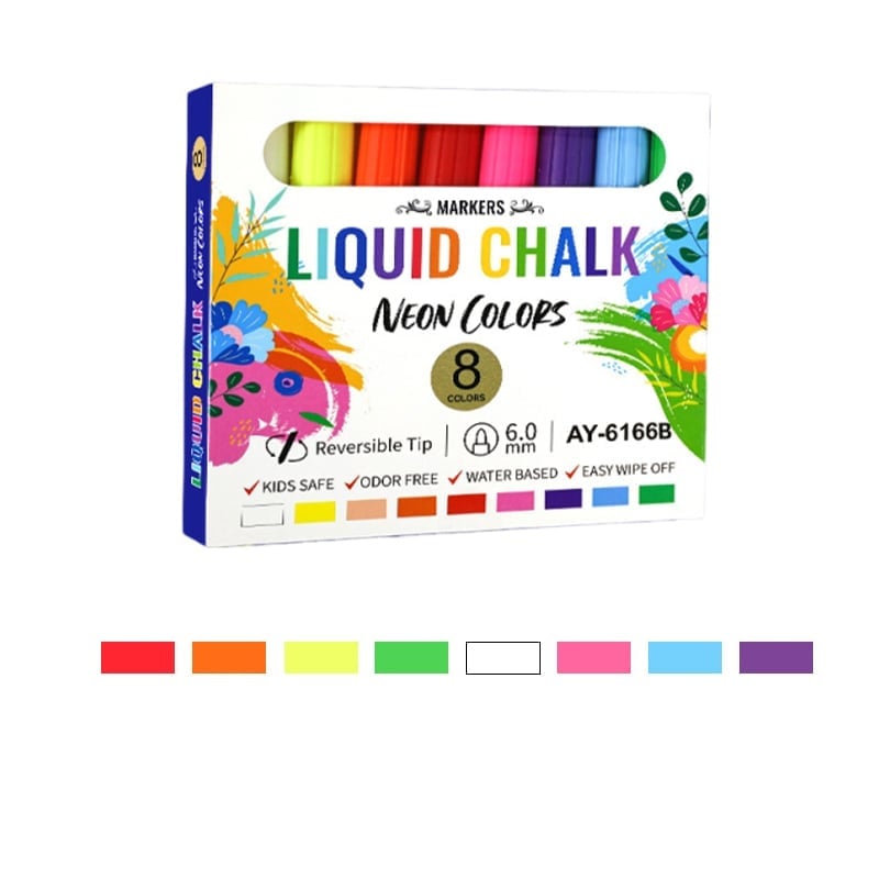 Professional Multi-Surface Liquid Chalk Markers Set
