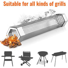 Load image into Gallery viewer, 12' Pellet Smoker Tube for All Grill or Smoker
