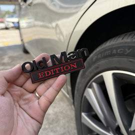 Old Man Edition Car Badge