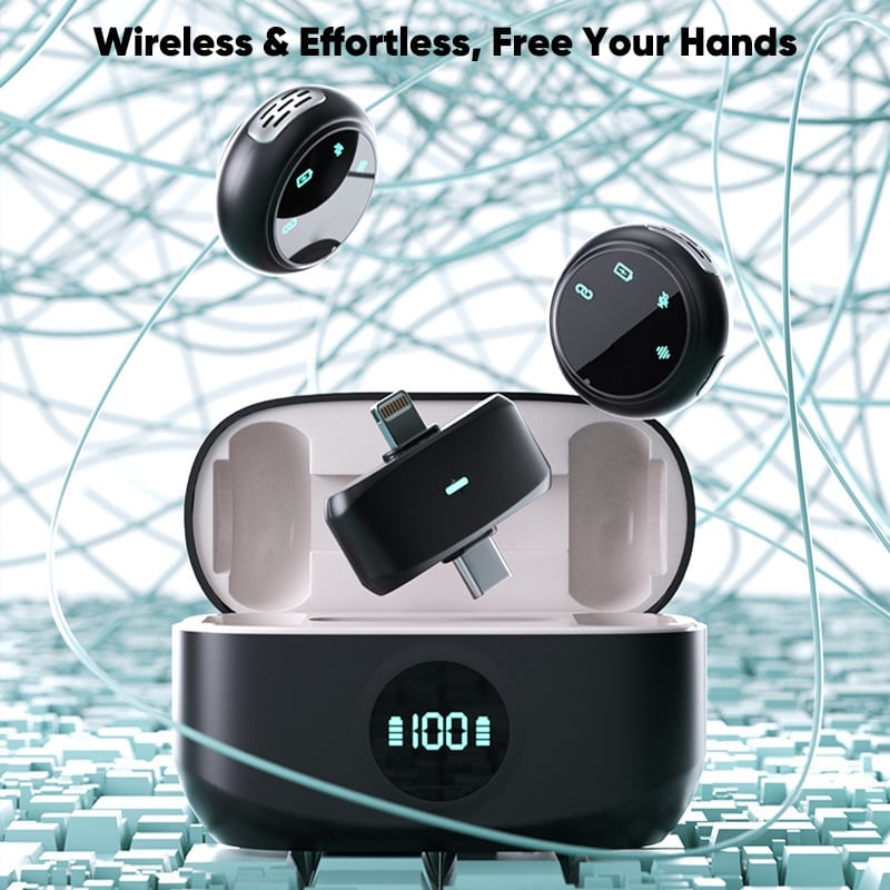 K31 Pro Button-Style Magnetic Wireless Lavalier Microphone