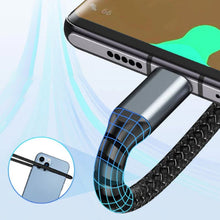 Load image into Gallery viewer, Three-in-One Braided Data Cable