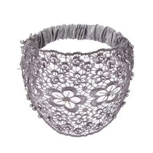 Load image into Gallery viewer, Plum Blossom Hollow Beaded Wide Headband