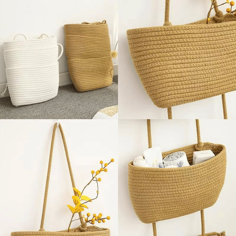 Decorative 3-Tier Hanging Organizer Bag