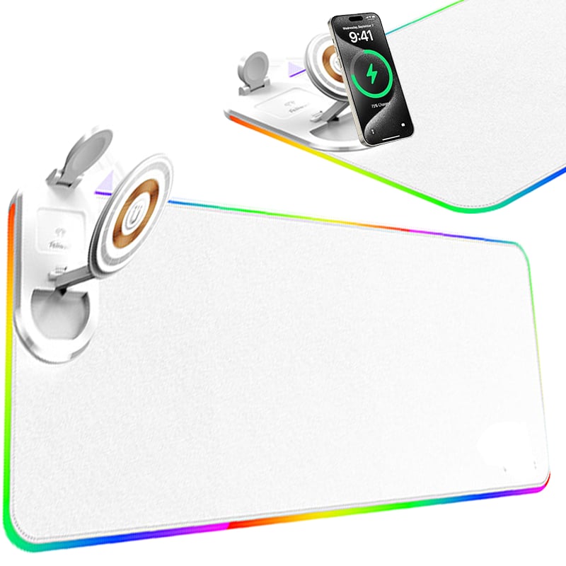 Sakerplus Wireless RGB Charging Mouse Pad