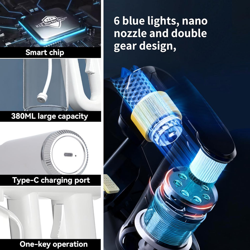Small K12 Blue Light Disinfection Spray Gun