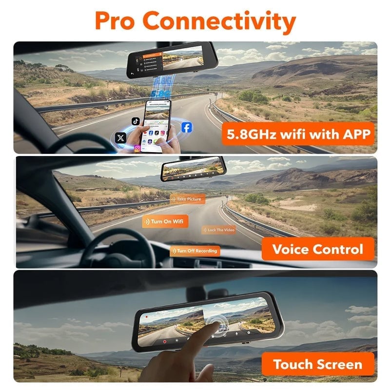HD Multi-Function Touch Screen Car Recorder