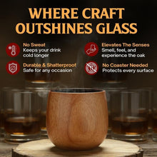 Load image into Gallery viewer, Charred Jujube Wood Cups