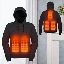 Load image into Gallery viewer, USB power heated hooded sweatshirt