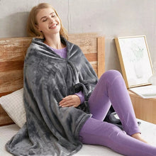 Load image into Gallery viewer, Heated Flannel Blanket