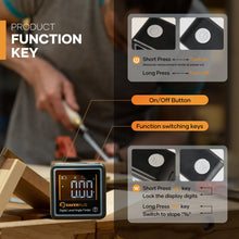 Load image into Gallery viewer, Portable Mini Digital Angle Finder Magnetic