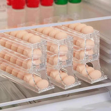 Load image into Gallery viewer, 4-Tier Sliding Egg Storage Box