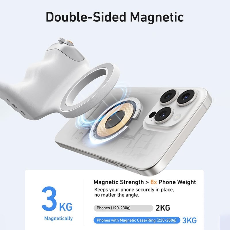 Saker Fun Shot Magnetic Grip & Magnetic Selfie Light