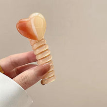 Load image into Gallery viewer, 4 PCS - Heart Shaped Straight Telephone Cord Ponytail Holder