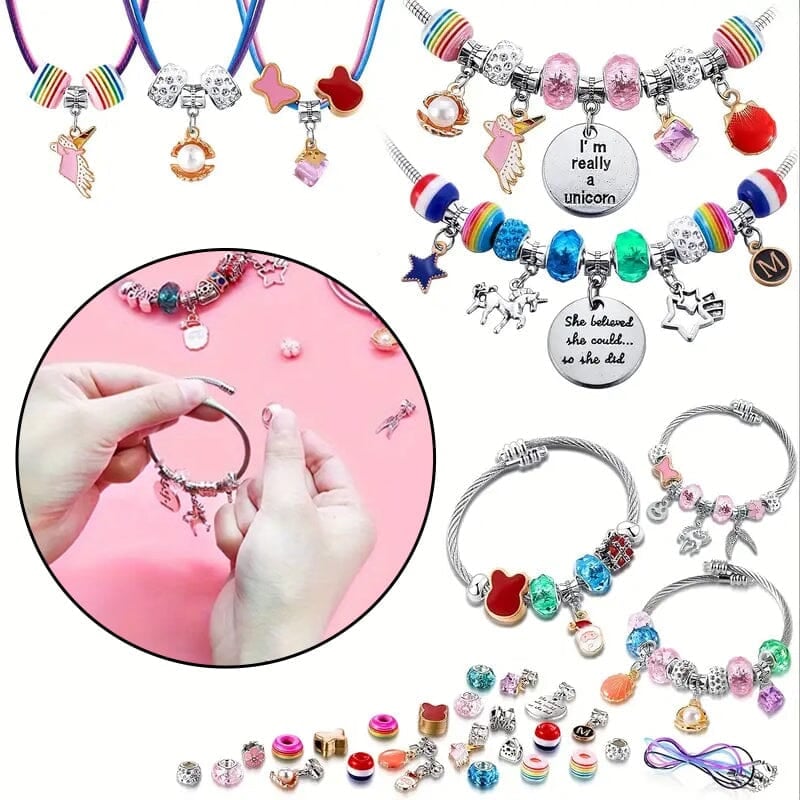 【Extra 50% Off】Girls Charm Bracelet Making Kit
