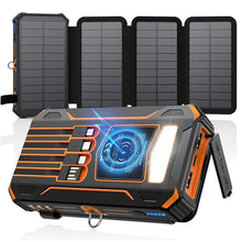 Load image into Gallery viewer, Sakerplus Wireless Portable 30000 Solar Charger Power Bank