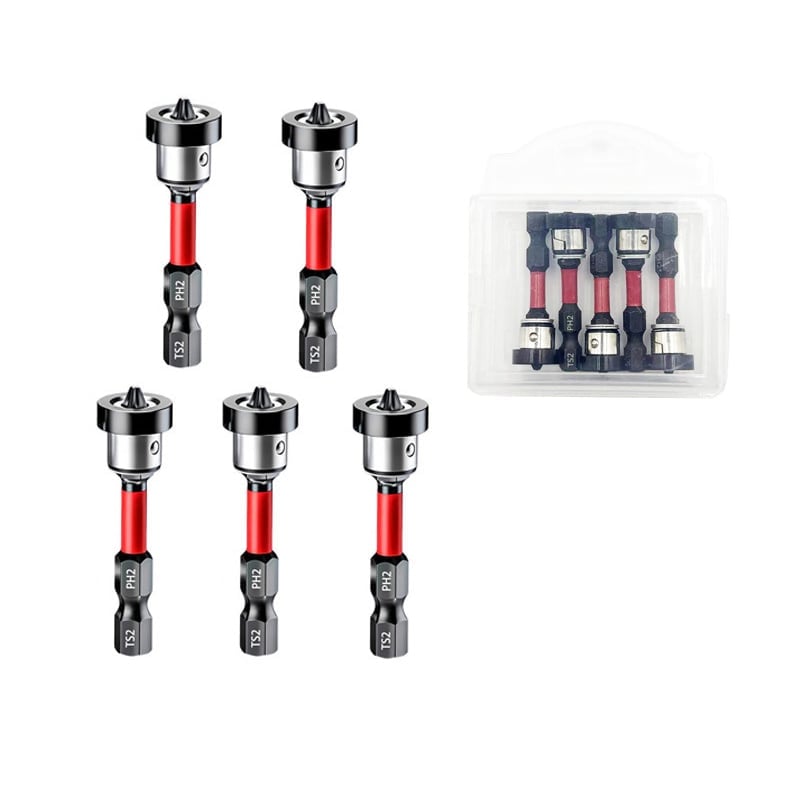5pcs Drywall Bit Attachment with Depth Stop