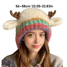 Load image into Gallery viewer, Cute Christmas Antler Beanie Hat