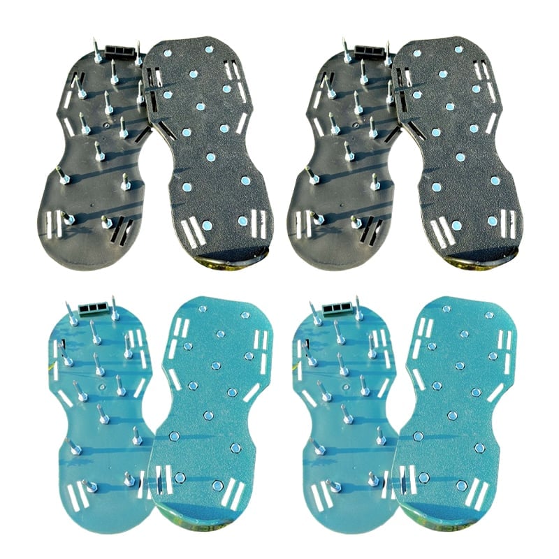 Adjustable Lawn Aerator Shoes with Heavy-Duty Spikes for Easy Turf Aeration
