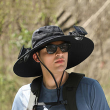 Load image into Gallery viewer, Solar Fan Outdoor Fishing Hat