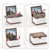 Load image into Gallery viewer, 3D Stereoscopic Book Folding Pop-Up Book Keychain