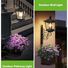 Load image into Gallery viewer, 2-in-1 Solar Powered Outdoor Post Light with Integrated Planter Box