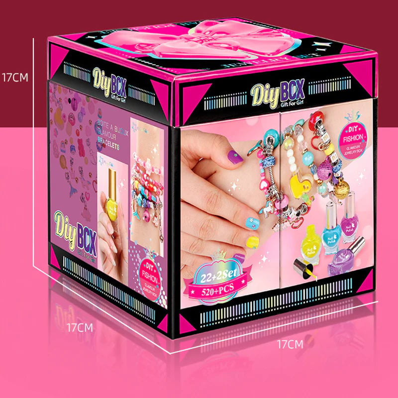 【Extra 50% Off】Girls Charm Bracelet Making Kit
