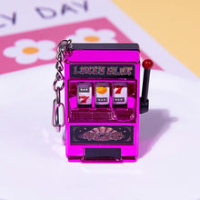 Load image into Gallery viewer, Rotating Fruit Machine Shaped Keychain