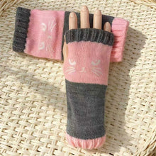 Load image into Gallery viewer, Cat fingerless gloves