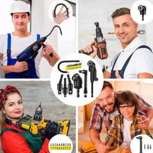 Load image into Gallery viewer, 17Pcs Flexible Right Angle Drill Attachment