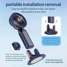 Load image into Gallery viewer, Portable Handheld Rechargeable Fan with Base