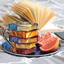 Load image into Gallery viewer, Hand-painted Book Coffee Cup