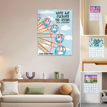Load image into Gallery viewer, New Version-Hot Air Balloon-HERE WE FUCKING GO AGAIN 2025 CALENDAR