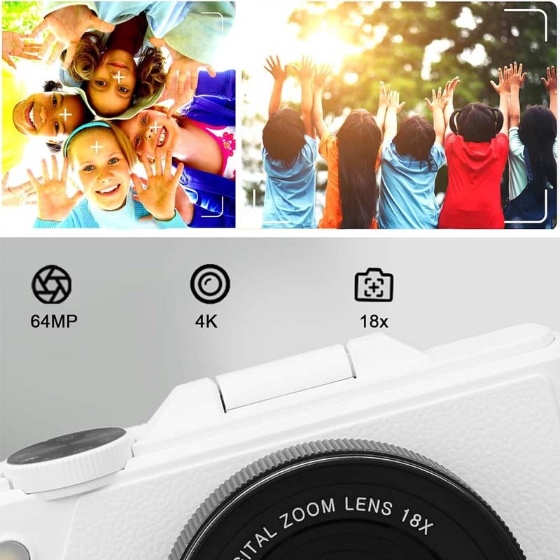 64 million pixel high-definition flip-screen digital camera