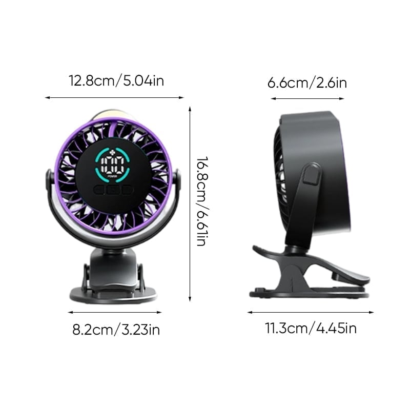 Multi-Function Wall Mount Clip Fan
