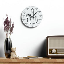 Load image into Gallery viewer, Middle finger Wall Clock