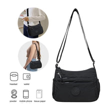 Load image into Gallery viewer, Solid Color Fashionable Multi-pocket Zipper Crossbody Bag
