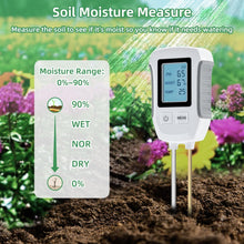 Load image into Gallery viewer, 3 in 1 Digital Plant Soil Moisture Meter
