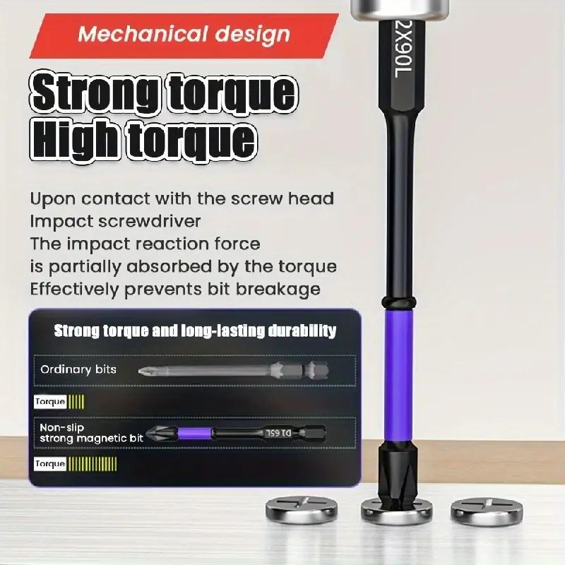 6 pieces Magnetic Shockproof Batch Bits