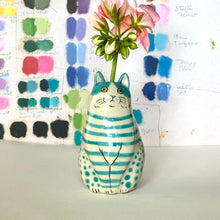 Load image into Gallery viewer, Sank Polka Dot Cat Vase