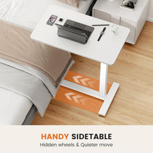 Load image into Gallery viewer, Hidden Casters Adjustable Bedside Table