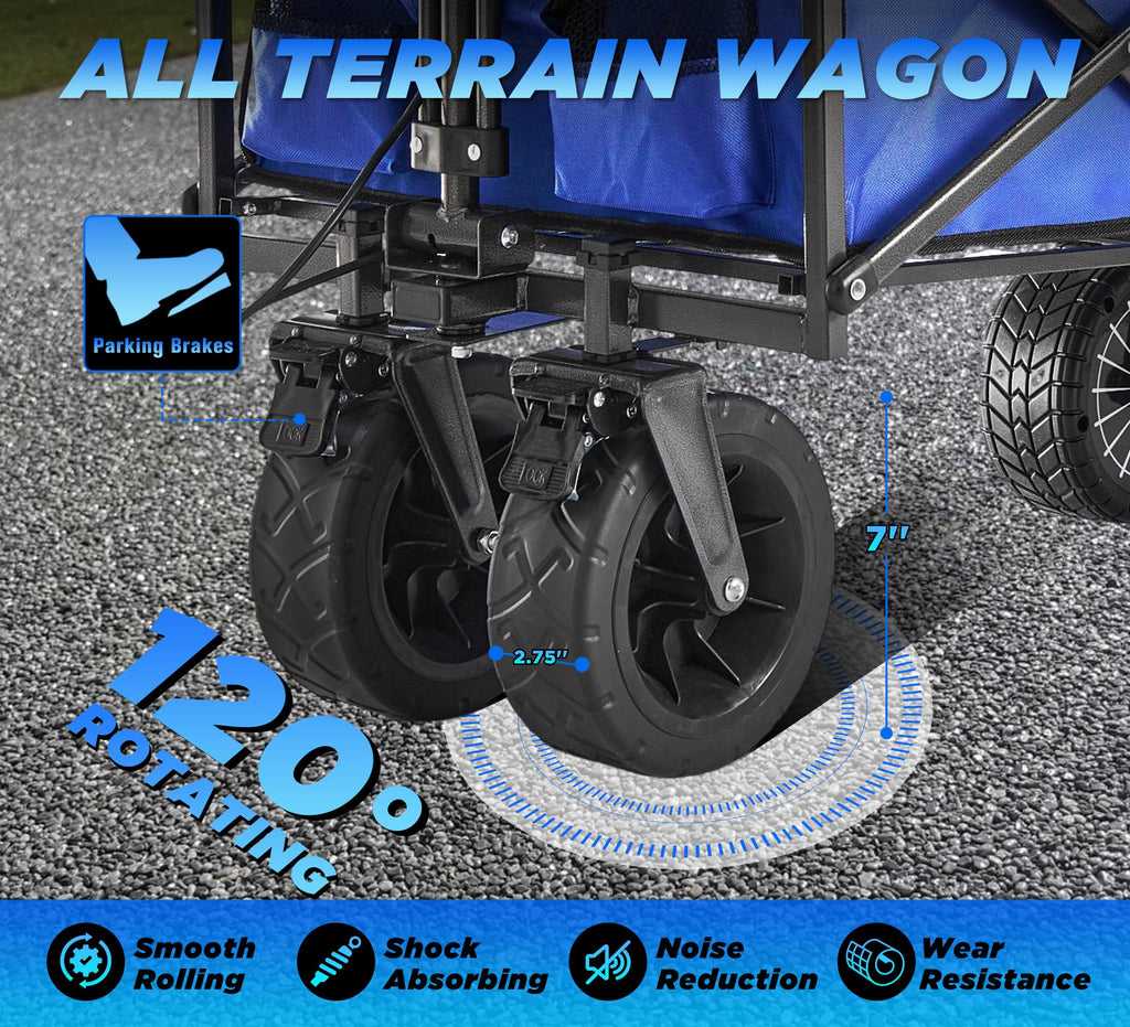 Portable Utility Cart for Outdoor Use - Electric Folding Wagon(Ships to the USA only)