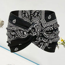 Load image into Gallery viewer, Printed cross yoga headband