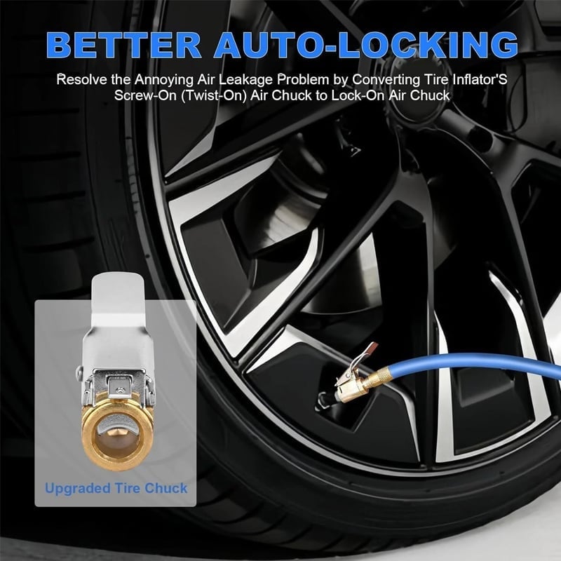 Tire Air Chuck with Clip Adapter