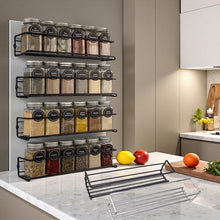 Load image into Gallery viewer, Carbon Steel Wall-Mounted Kitchen Spice Rack