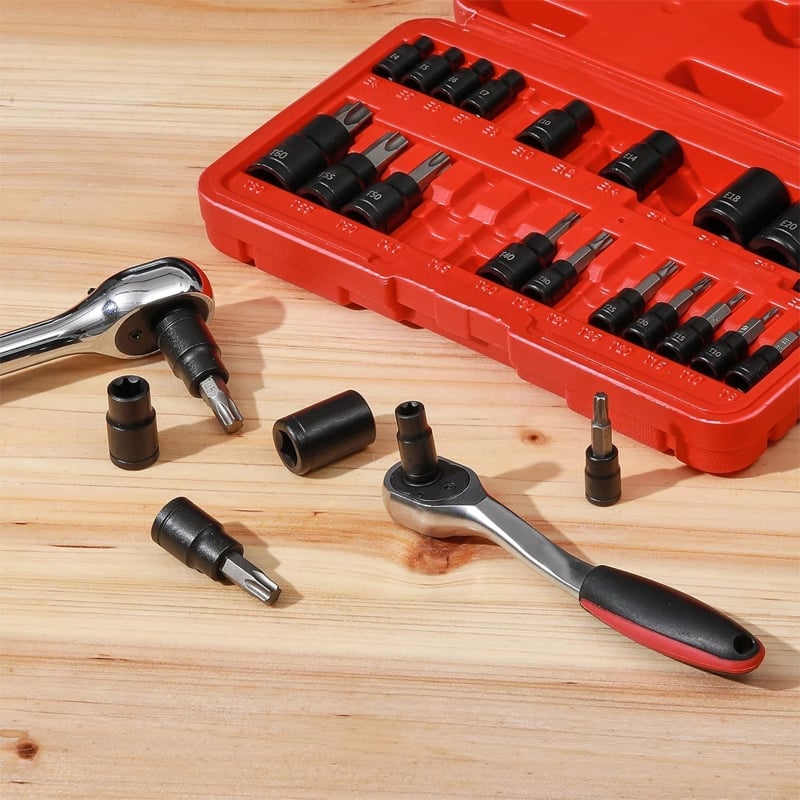 25-piece Hexagonal Screwdriver Bit Socket Set