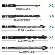 Load image into Gallery viewer, Hexagonal Shank Triangle Drill 10 pcs Set