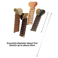 Load image into Gallery viewer, 4 PCS - Heart Shaped Straight Telephone Cord Ponytail Holder